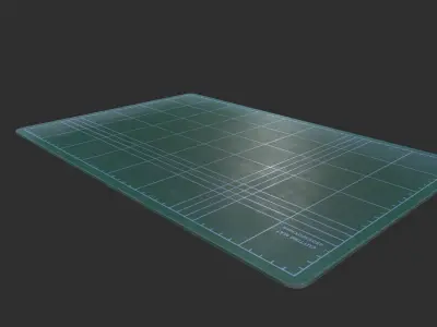 Arts and Crafts Cutting Mat  Low-poly 3D model