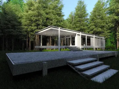 Modular modern 3d house model 3D model