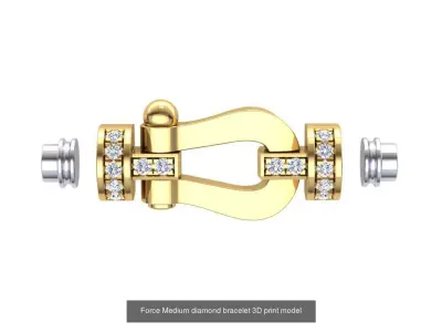 Force Medium bracelet Collection 3D Model Pack