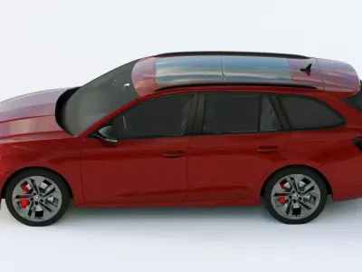 Skoda Octavia RS4 2020 3D model