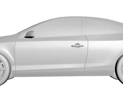 City silver car 3D model