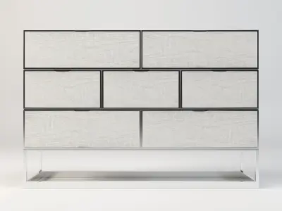 Dresser - Modern dresser - Sideboard - Storage cabinet Low-poly 3D model