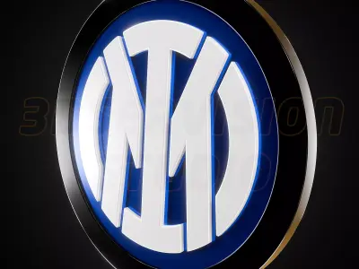 Inter Milan logo -  Cinematic - 3D print 3D model