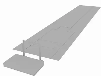  Run Facility Field Jump  Low-poly 3D model