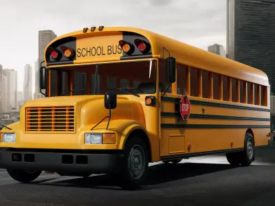 school bus 3D model