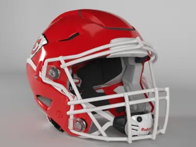 CHIEFS KANSAS CITY Helmet Football AFC West PBR updated 2025 3D model