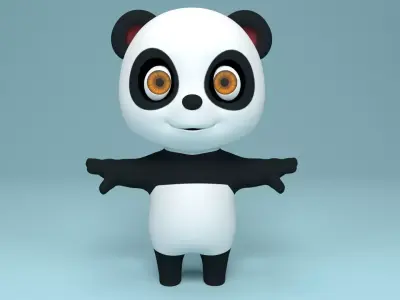 Bear Cartoon 3D model
