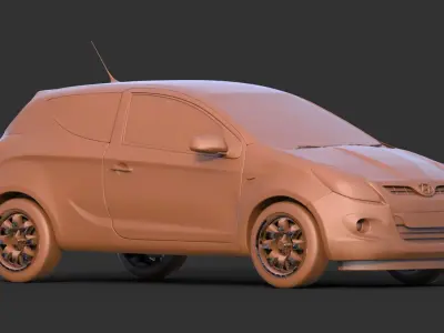 Hyundai i20 2009 3D print model
