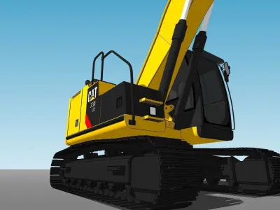 CAT 320 E LRR 3D model