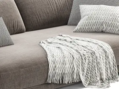 Blanche Sofa 1 3D model