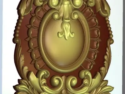 carved panel 3D model