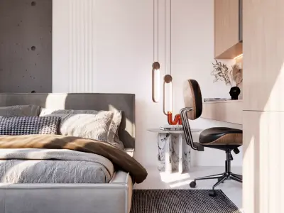 Modern Luxury Interior Scene 3ds Max and V-Ray 3D model