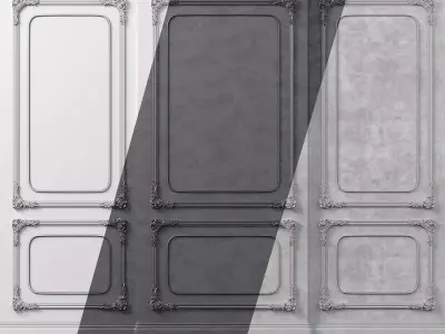 Wall Molding Low-poly 3D model