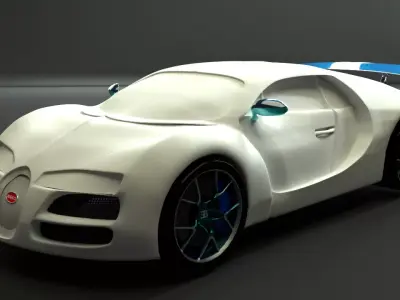 Bugatti car 3D model