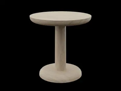 PON Table OakSoapTreated wood Low-poly 3D model