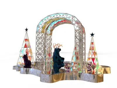 christmas arch tree 3D model