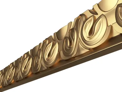 Ornament Element Molding 04 Low-poly 3D model