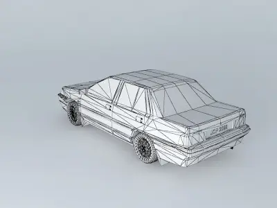 1992 Proton Saga 1.5 Automatic 12 Valve Free 3D model