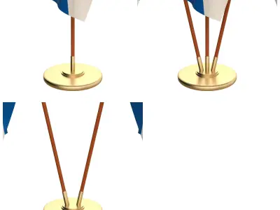 Scotland Flag Pack 3D model