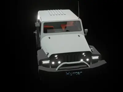 off road car  Low-poly 3D model