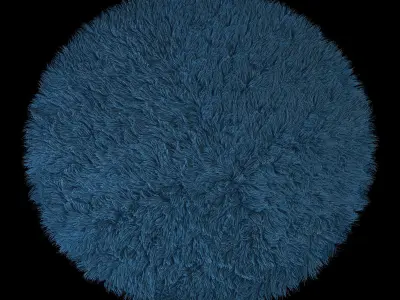 Round carpet 3D model
