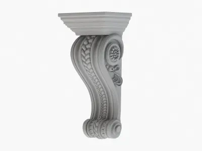 Scroll Corbel 41 3D model