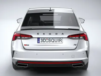 Skoda Octavia Sedan RS 2020 3D model
