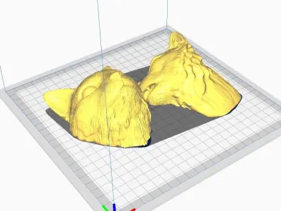 Two Cats Kissing - Decoration Wall 3D print model