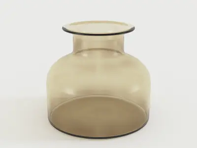 Crystal Clear Glass Vase 3D model