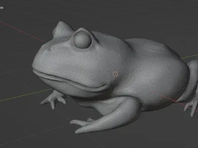 Frog Yellow 3D model
