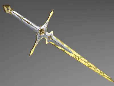 Travelers Original Swords Aether and Lumine Genshin Impact 3D print model