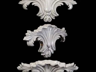 Classic carved 114 3D model