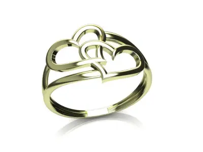 Heart Ring 11 3D print model