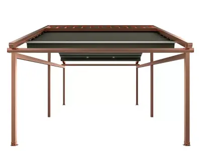 Motorized Pergola 5a copper matte 3D model