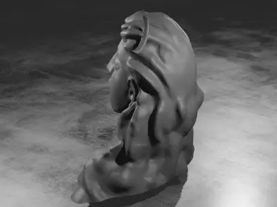 siva adiyogi  sculpture 3D print model