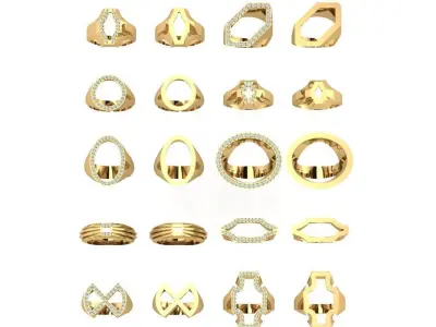 sport rings 20 models of 3dm 3D model