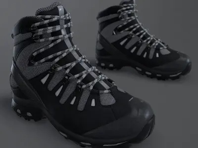 Hiking Boot High Quality  Low-poly 3D model
