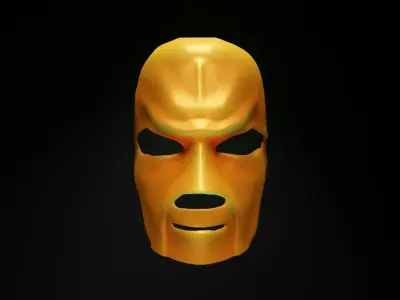 WWE Kane Face Mask - Gamer Cosplay Helmet  3D print model