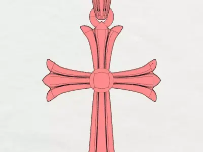 Gothic Cross 3D print model
