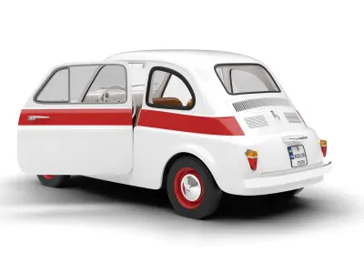 Fiat 500 N Sport 1959 HQ 3d model  3D model