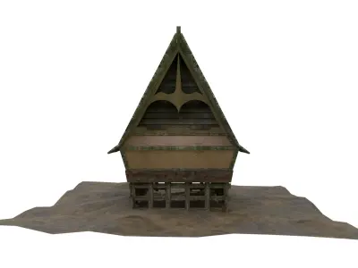 Rumah Adat Bolon - Suku Batak Free 3D model