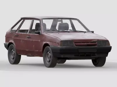 Vaz - 2109 Baltic Low-poly 3D model