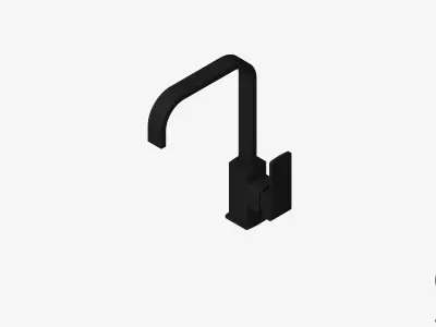 Sink Mixer - Luxury - Bold Low-poly 3D model