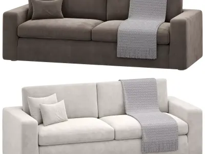 Four Hands Plume Sofa by interiorhomescapes 3D model