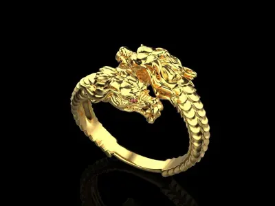 Dragon Ring  0149 3D print model