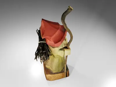 Wooden Wizard 3D model