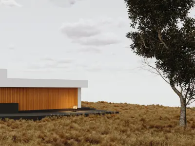 3D model of modern house 3D model