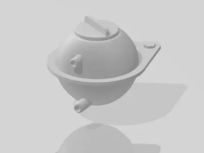 Scale coolant reservoir for auto models 1 24 scale  3D print model