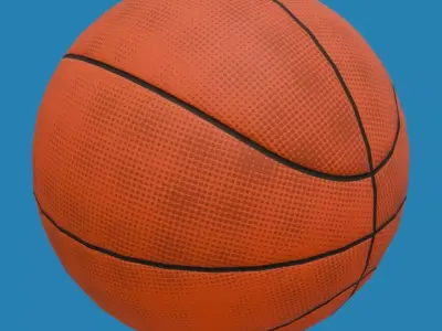 Basquetball ball Low-poly 3D model