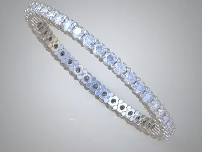 Diamond ring 0340 3D printable model  Free 3D print model